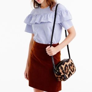 NWT J Crew Factory Brown Corduroy Skirt, 4